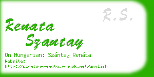 renata szantay business card